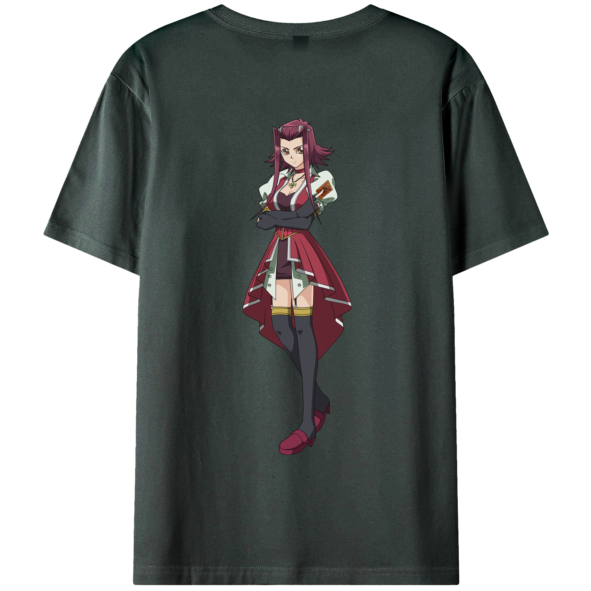 （画像用） 遊☆戯☆王 Yu-Gi-Oh! 綿100％ メンズ半袖Tシャツ（バックプリント） 通気性